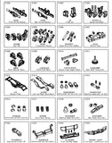 Yikong RC CAR 1/10 spare parts for YK4106 crawler with differ lock 21000-21024