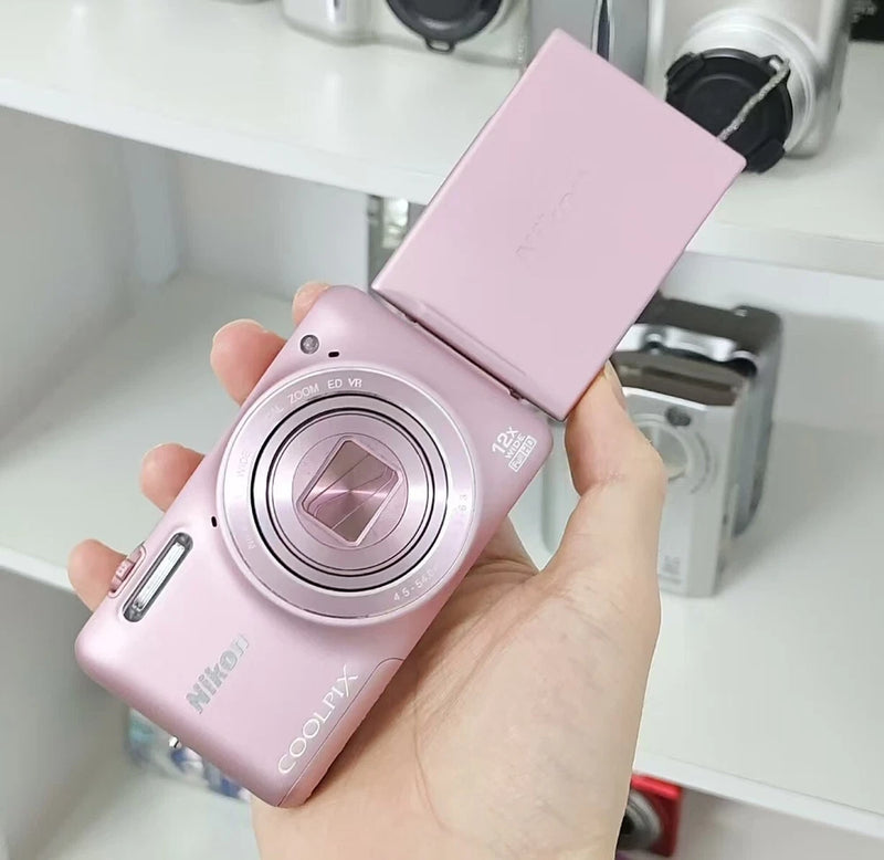Nikon Coolpix S6600 Pink 16.0MP 12x Zoom Compact Digital Camera & Battery Tested