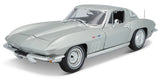 Maisto 1965 Chevrolet Corvette Silver 1:18 Diecast Model Car