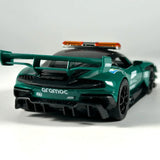 1:32 Aston Martin Vulcan Safety Car Alloy Model - Sound Light Pull-Back Race Toy