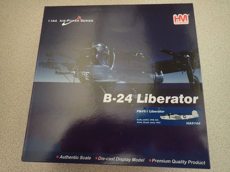Hobbymaster 1:144 B-24 Liberator die-cast model display box, factory sealed