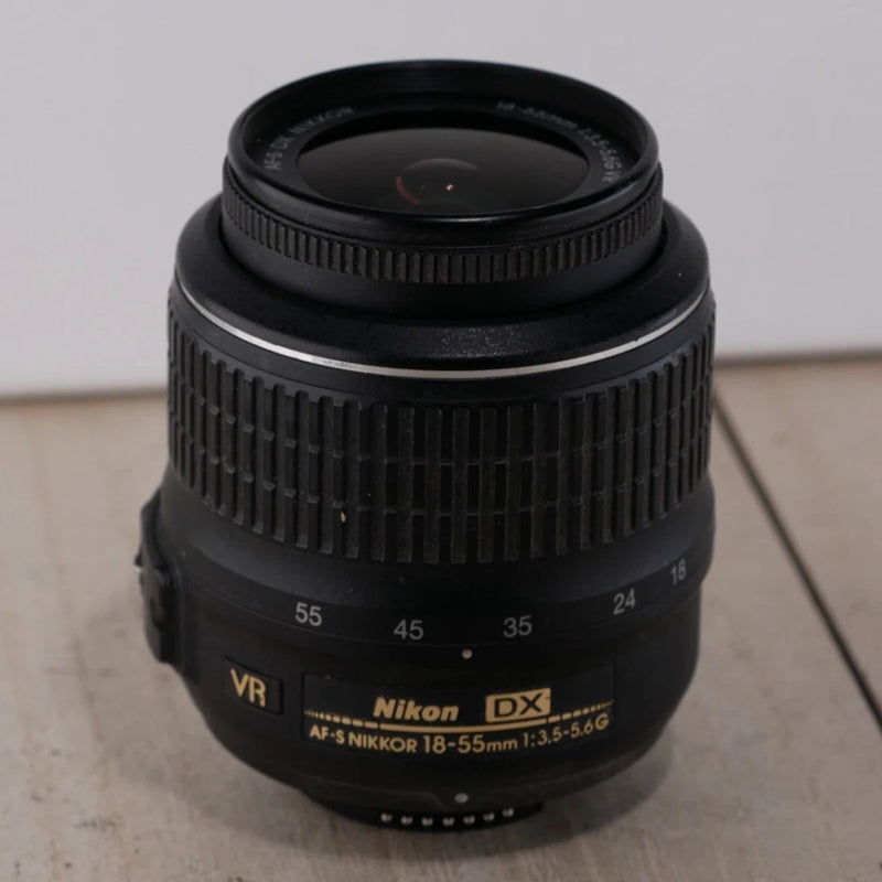 Nikon DX 18-55mm f/3.5-5.6 G VR AF-S NIKKOR DSLR Camera Lens *MANUAL FOCUS ONLY*