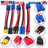 Battery Adapter Wire Cable LiPo ID Plug EC5 IC5 to TRX XT60 T-plug Male female