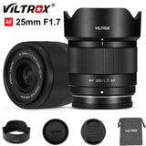 Viltrox 25mm F1.7 APS-C Auto Focus Lens For Fujifilm Fuji X Sony E Nikon Z mount