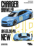 Time Micro ¡Á PSC DESIGN 1:64 Charger "rawler" Daytona Blue Diecast Model Carc