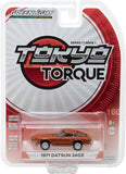 1971 DATSUN 240Z 918 ORANGE 1/64 DIECAST MODEL CAR BY GREENLIGHT 29880 B