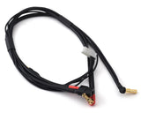 Black charge lead cable with XT60 connector and gold stepped bullet tips