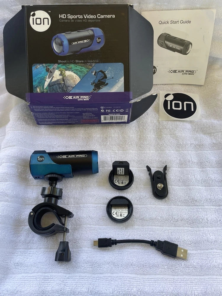 iON Air Pro lite wifi Sport Action Camera Waterproof With 2 Extra Batteries