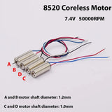 Mini DC7.4V 8.6mm*20mm 8520 Coreless Motor 2S High Speed for RC Drone Quadcopter