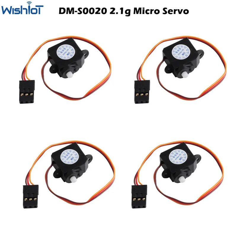 4PCS Ultra-micro 2g Servo Coreless Motor JR Connector for RC Airplane Helicopter