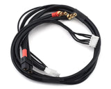 Charging lead cable with XT60 gold connector and white multi-pin plugs