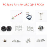 KingVal Motor Gear /Differential /Drive Shaft /Tire /Servo for JJRC Q146 RC Car