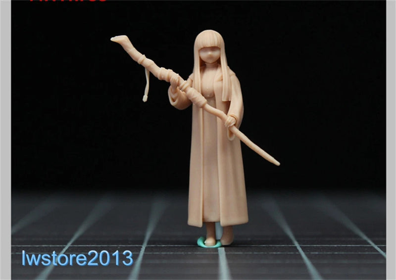 1/64 Anime Beauty Girl Scene Props Miniatures Figures Model For Cars Vehicle Toy