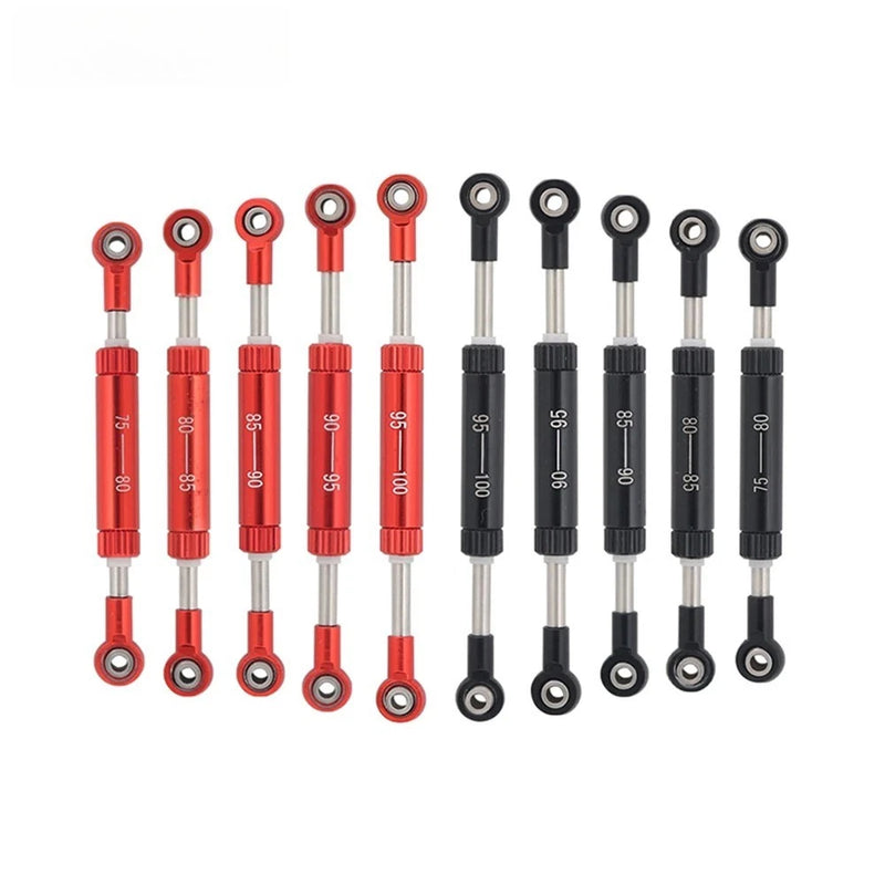 1X Steering Servo Link Rod Linkage 75-100mm for 1/10 RC Car Axial SCX10 II 90046