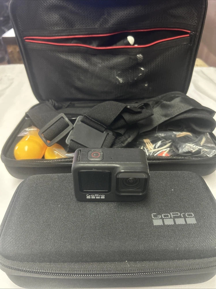 GoPro HERO9 Black Action Camera Bundle with Accessories, Batteries, SD Card