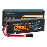 2S 7.4V 5500mAh 100C XT60 Lipo Battery + Adapter Powerhobby PHB2S5500100XT60 Battery