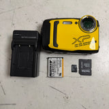Fujifilm FinePix XP140 Yellow 2.7" LCD 5x Optical Zoom Waterproof Digital Camera