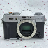 Fujifilm X-T20 24MP Mirrorless Silver Body Lightweight High-Res Camera 95%New