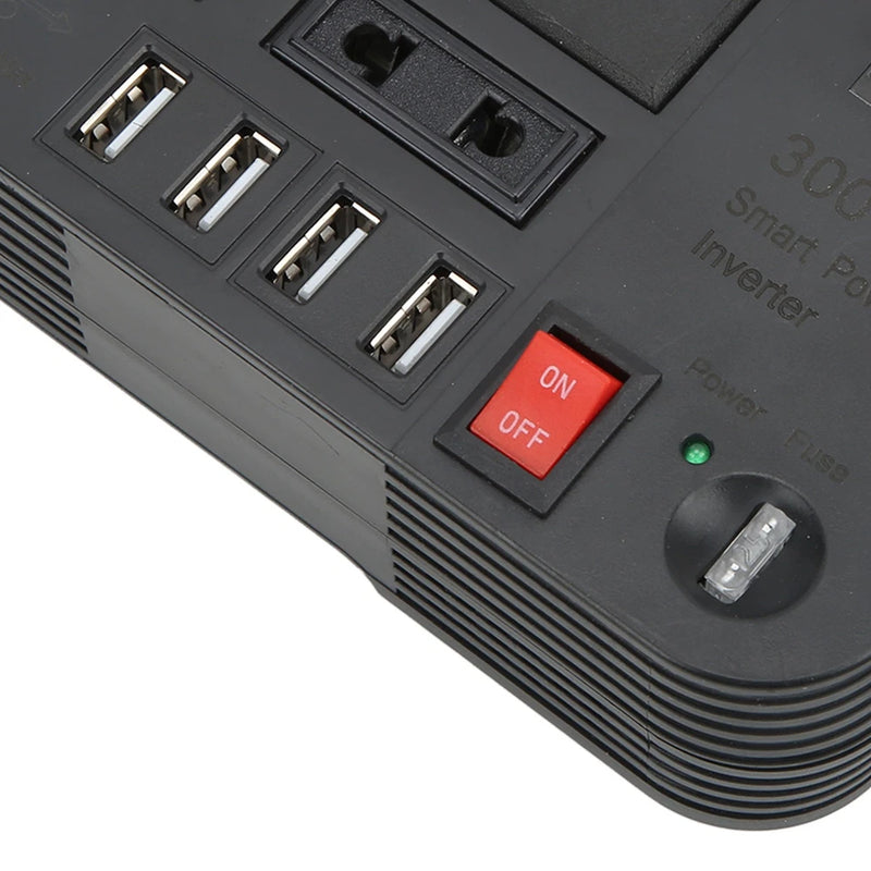 600W Smart Power Inverter Efficiently Converts 12V To 220V For Car Traveler PVWP