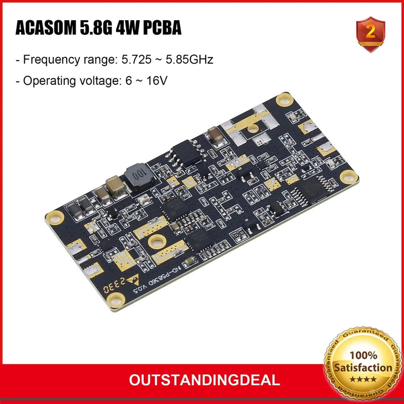 ACASOM 5.8G 4W PCBA Signal Booster Antenna Range Extender Module for RC Drones