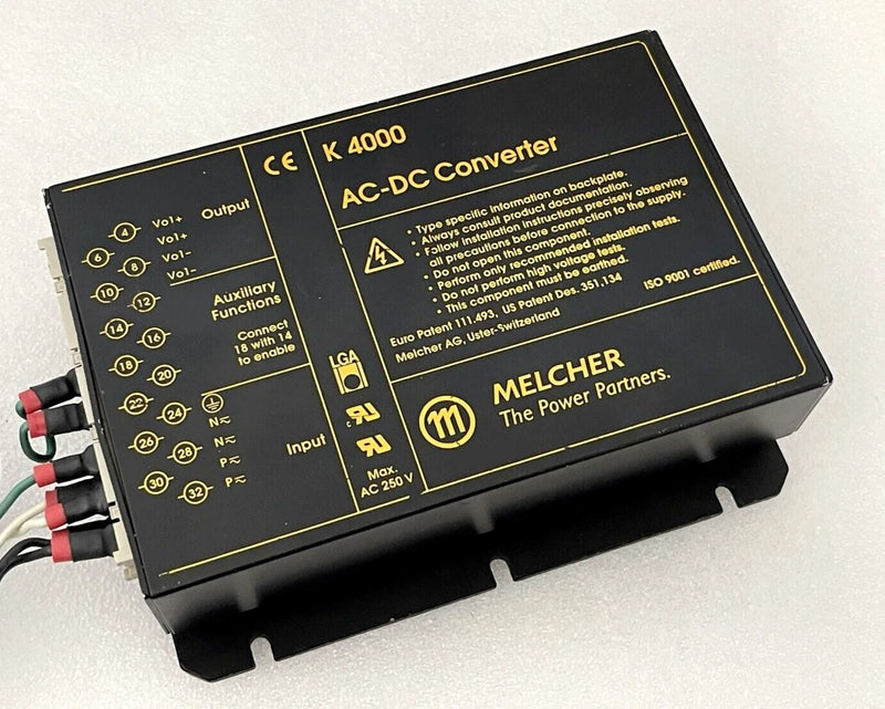 MELCHER K4000 LK 4303-9ERD4T AC-DC CONVERTER POWER SUPPLY INPUT 85 264V OUT-12V