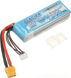 Glacier 4S LiPo battery pack, blue 1800mAh with XT60 connector and balance lead