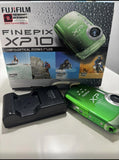 FujiFilm FinePix XP10 Waterproof Digital Camera 5x Optical Zoom Green w Charger