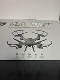 Drone W/wifi Camera. NEW Skyrider X25 Cloudcraft Quadcopter Drone LED lights