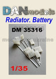 DAN 35316 Radiator batteries - resin set 1/35 Battery