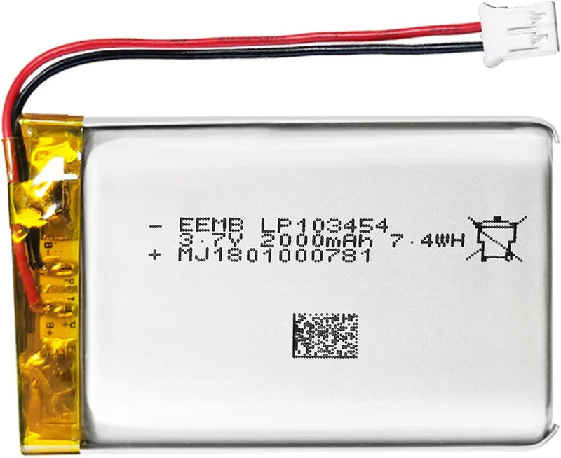 EEMB Lithium Polymer Battery 3.7V 2000Mah 103454 Lipo Rechargeable Battery Pack