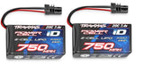Traxxas 750 mAh 7.4 Volt 2-Cell LiPo Battery #2821 2-Pack