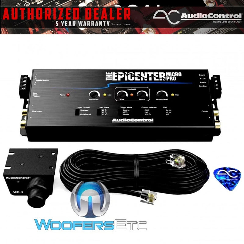 AUDIO CONTROL EPICENTER MICRO PRO DIGITAL BASS MAXIMIZER & LINE LEVEL OUTPUT NEW