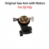 Black gimbal yaw arm motor assembly with metal mounting bracket and exposed circuit board