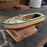 M2 Vintage Wooden Speedboat Battery Powered Model See Details! US Seller Battery