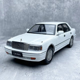 1/18 Toyota Crown 155 Diecast KengFai Car Model White for Gift, Six Open