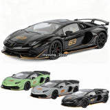 Diecast model toy car, black/green/white racing design, 3 color variants