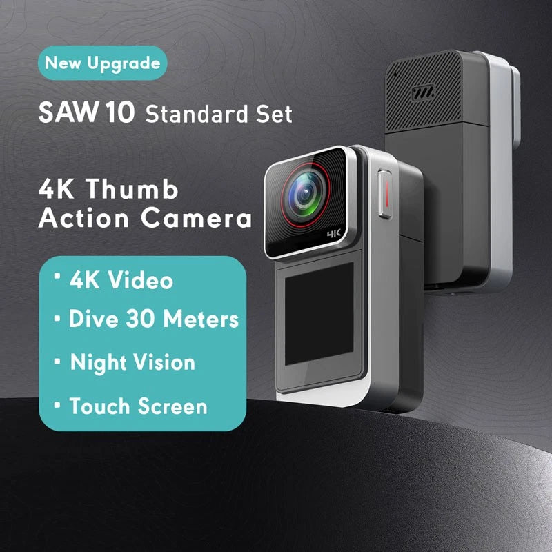 4K MINI WIFI Action Camera Thumb Sport Portable Magnetic Lanyard Outdoors SAW10