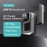 4K MINI WIFI Action Camera Thumb Sport Portable Magnetic Lanyard Outdoors SAW10