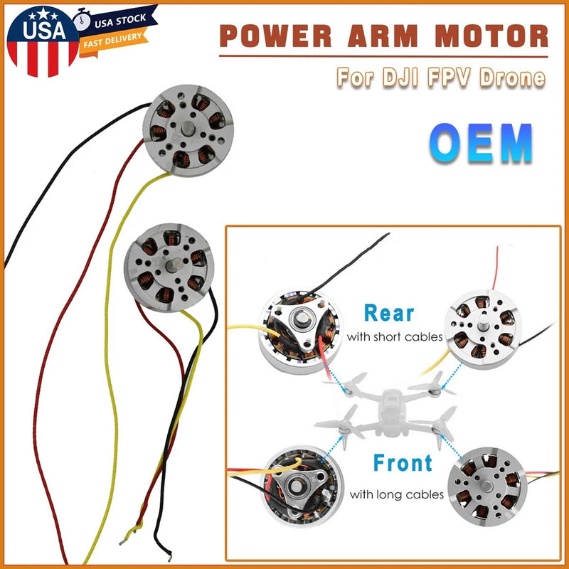 OEM Front Rear Left Right Power Arm Motor Original Replacement For DJI FPV Drone