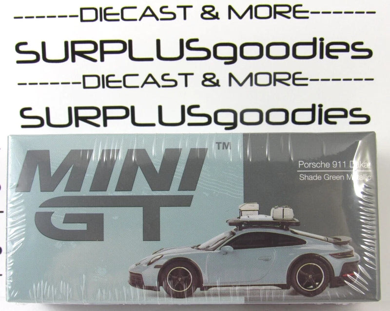 2024 Mini-GT Overseas Edition Shade Green Metallic PORSCHE 911 DAKAR #MGT00780-L