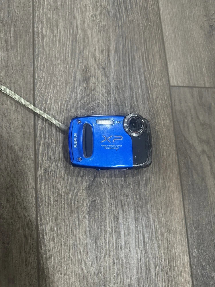 Fujifilm FinePix XP55WM 14MP Digital Camera Wateproof Blue *GOOD/TESTED* W/ Batt
