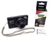 Fujifilm FinePix T350 14.0MP Black Digital Camera 10x Zoom BUNDLE - Broken Flash