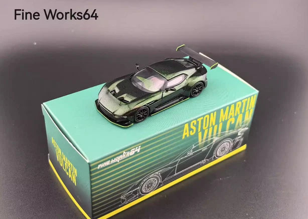 1/64 Alloy diecast car model Aston Martin Vulcan Metallic Green