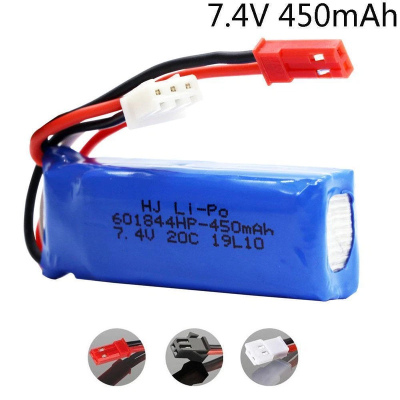 7.4v 450mah 20c Lipo Battery For Wltoys K969 K979 K989 K999 P929 P939 Rc Car