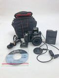 Panasonic Lumix DMC-FZ200 HD Digital Camera w Battery Charger Case CD