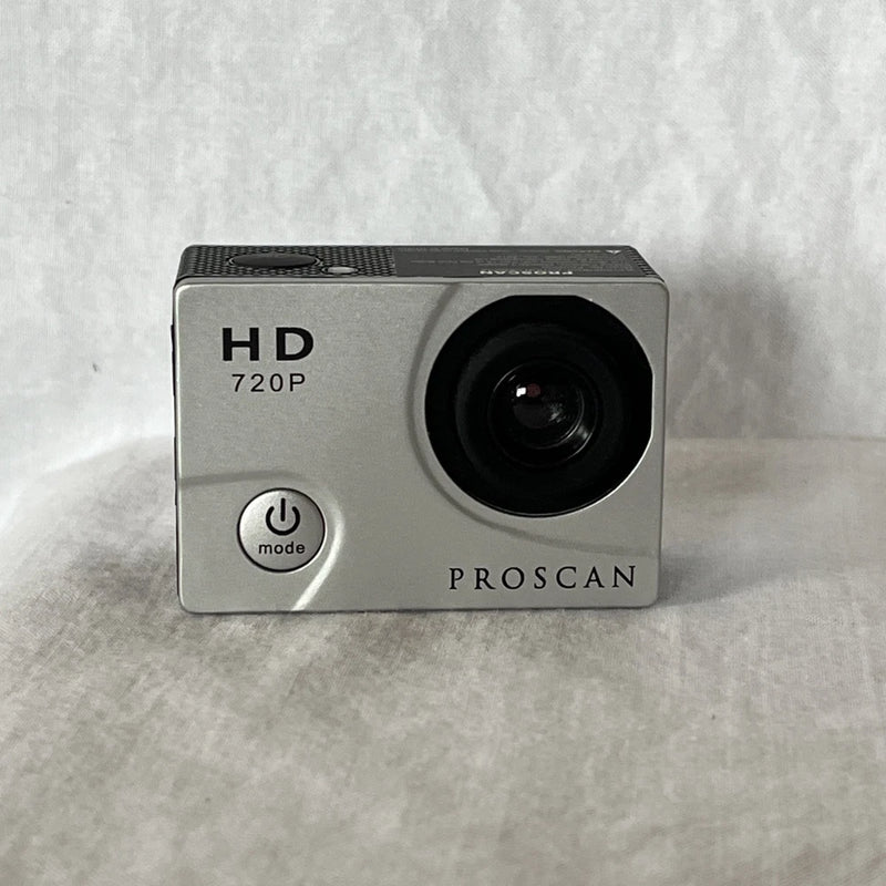 ProScan HP PAC2000 720p Waterproof Action Camera w/Mounting Accessories Used