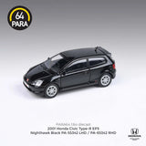 1:64 Honda Civic Type R EP3 2001 -- Nighthawk Black -- PARA64