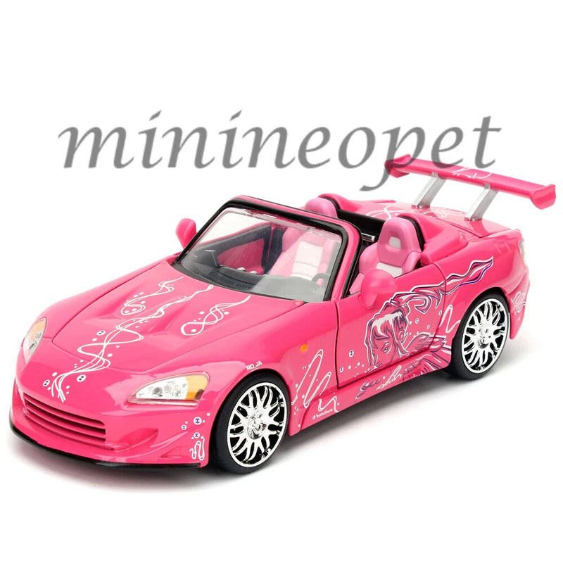 JADA 97604 FAST & FURIOUS SUKI'S 2001 HONDA S2000 1/24 DIECAST MODEL CAR PINK