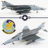 1/72 F-4G Phantom Wild Weasel jet model, gray/green camouflage with squadron markings
