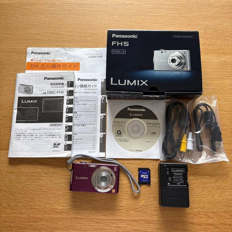Panasonic LUMIX DMC-FH5 Compact Digital Camera Tested Complete Accessories